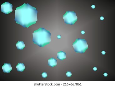 Vector background image using shapes. Weave them together into shapes using a black background.