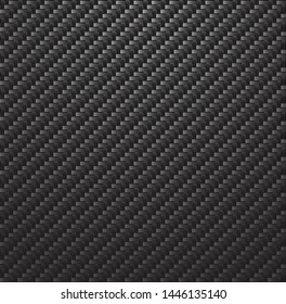 Vector Background Imitating Black Carbon Fiber Sheet With Weaving Pattern