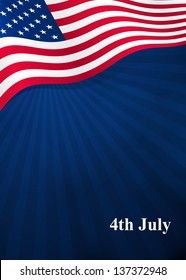 Vector background for Independence Day and other events