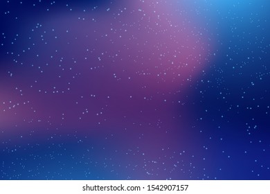 vector background of an infinite space with stars, galaxies, nebulae. bright oil stains and blots with white dots