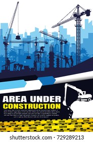 Vector background info graphics,Engineers inspecting site, Book Cover Design.