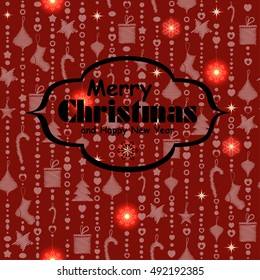 Vector background with an inscription in the center. Vector illustration for your design
