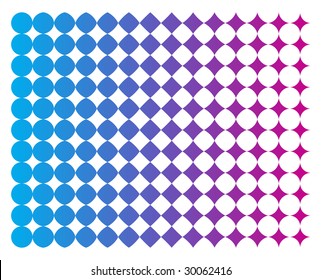 Vector Background Inspired In Halftone Offset Pattern