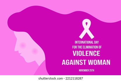 vector of background for international day for the elimination of violence against woman, campaign for stopping violence against woman and girl, november 25th
