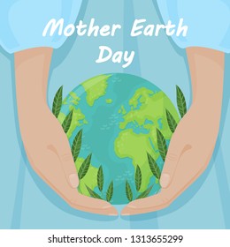 Vector background for international Earth Day. Vector illustration for your design