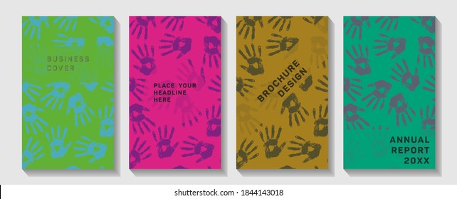Vector background.  International Human Rights awareness month illustration for global equality and peace with colorful people hands, social diversity concept.