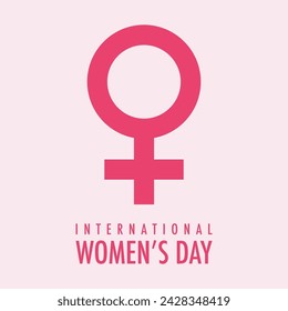 Vector background international women's day of female gender sign