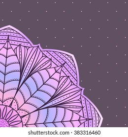 Vector background - invitation, poster, card or cover for birthday, wedding, etc. Lotus flower.