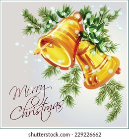  Vector background for invitation in the style of watercolor painting for Christmas and New year