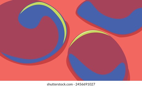 Vector background with irregular geometric shapes. Shapes with shading. Background with 3D effect. Colorful, background, 3D