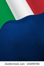 Vector background with Italy flag in vector