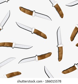 vector background with knifes, geometric design, vector illustration