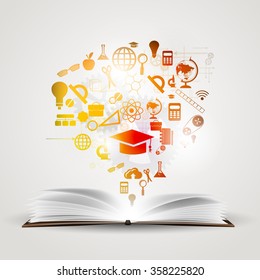 Vector background knowledge from books.