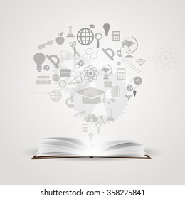 Vector background knowledge from books.