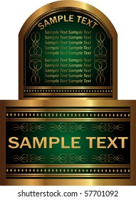 vector background label