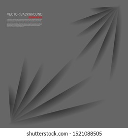 Vector background layer of gray paper with space for text and message design for modern art