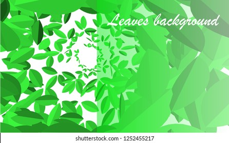 Vector background leaves for banner