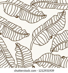 Vector background leaves pattern design illustration