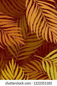 Vector background leaves pattern design illustration