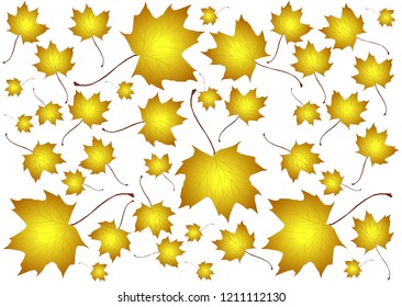 
Vector background with leaves.Autumn