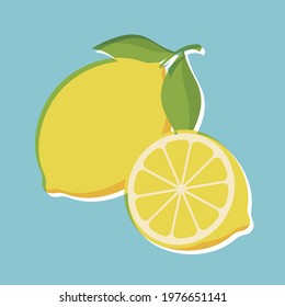 vector background with lemons for banners, cards, flyers, social media wallpapers, etc.