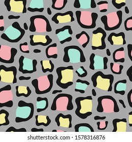 Vector background of leopard skin pattern.