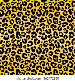 Vector background of leopard skin pattern.