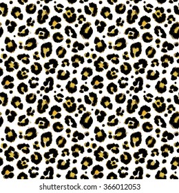 Vector background of leopard skin pattern.