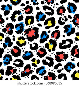 Vector background of leopard skin pattern.