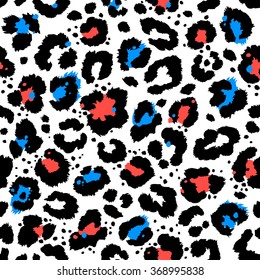 Vector background of leopard skin pattern.