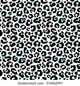 Vector background of leopard skin pattern.