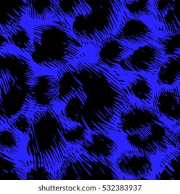 vector background of leopard skin pattern. handpickted