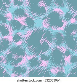 vector background of leopard skin pattern. handpickted