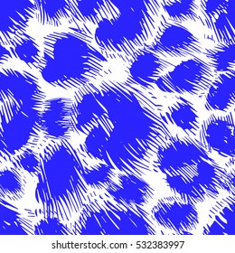 vector background of leopard skin pattern. handpickted