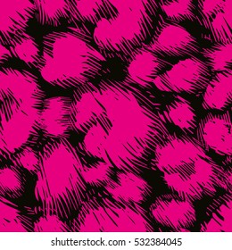 vector background of leopard skin pattern. handpickted