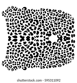 vector background of leopard skin pattern