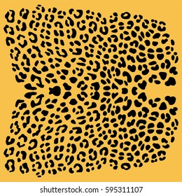 vector background of leopard skin pattern