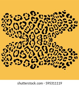vector background of leopard skin pattern