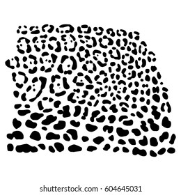 vector background of leopard skin pattern