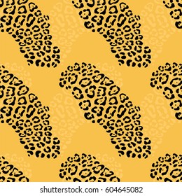 vector background of leopard skin pattern