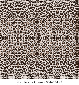 vector background of leopard skin pattern