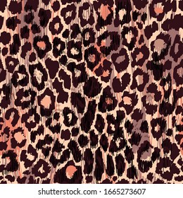 Vector background leopard texture. Animal print. 