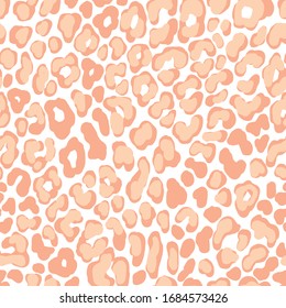 Vector background leopard texture. Animal print.  Pastel color abstract illustration.