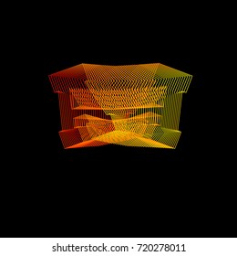 Vector background  letter A