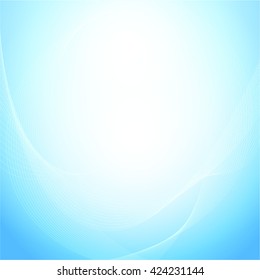 Vector Background with Light Area in Color of Sky