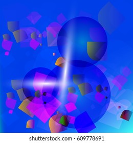 Vector background of light figures. Colorful background.