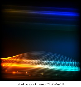 vector background with lights and lines for your design and artwork