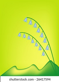 vector background with Lilies of the valley