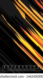 Vector background lines with orange and yellow. Abstract retro striped colorful . illustration of eps 10