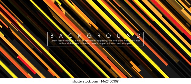 Vector background lines with orange and yellow. Abstract retro striped colorful . illustration of eps 10